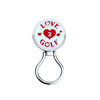 Eyeglass Holder With Removable Glitzy Love 2 Golf Ball Marker