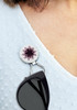 Eyeglass Holder With Removable Purple Haze Crystal Ball Marker