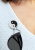 Eyeglass Holder With Removable Yin Yang Crystal Ball Marker