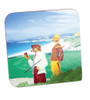 Vintage Beachside Golf Trivets
