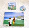 Vintage Beachside Golf Trivets