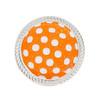 Polka Dot (Orange & White) Glitzy Magnetic Kicks Candy Shoe Ball Marker