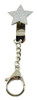 Crushed Crystal Silver Star Key Keyper Keychain