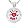 Chameleon Magnetic Necklace with Interchangeable Glitzy  Ball Marker  Love 2 Golf