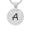 Chameleon Magnetic Necklace with Interchangeable "A" Micro Pave Crystal Golf Ball Marker in Black