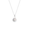 Faceted Clear Crystal Golf Ball Necklace