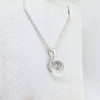 Faceted Clear Crystal Golf Ball Necklace