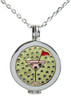 Live Love Life Silver Necklace with Pink Martini adorned with Crystals from Swarovski® Charm