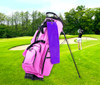 Golf Towel - PLAIN Purple Terry Cloth Athletic Sports Towel