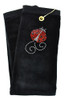 Golf Towel - Ladybug Crystal Terry Cloth Golf Towel