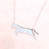Equestrian Sterling Silver Arion Jumping Horse Necklace