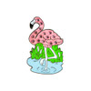 Golf Towel Gift Set - Flamingo Towel & matching Swarovski Crystal Ball Marker Set in Chiffon Pouch