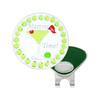 Martini Time Ball Marker adorned with Crystals from Swarovski®- with Hat Clip