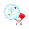 I Like it Dirty Round Ball Marker adorned with Crystals from Swarovski®- with Hat Clip