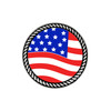 Magnetic Money Clip with Removable US Flag Ball Marker