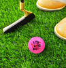 Golf Balls - Live Love Golf on Hot Pink Golf Balls (Sleeve of 3)