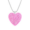 Pink Heart Swarovski Crystal Ball Marker on Serenity Magnetic Necklace