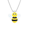 Bumble Bee Swarovski Crystal Ball Marker on Serenity Magnetic Necklace