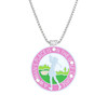 A Woman's Place Is On The Golf Course Swarovski Crystal Ball Marker on Serenity Magnetic Necklace
