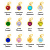 Birthstone Charm Necklace in Gold - Build Your Own