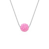 Pink Crystal Golf Ball Necklace