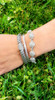 Sterling Silver Golf Balls Bracelet