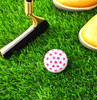 Golf Balls - Pink Heart & Pink Polka Dot Golf Balls (Sleeve of 3)