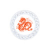 Year Of The Dragon Red or White Ball Marker with Swarovski Crystals | Hat Clip Included