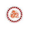 Year Of The Dragon Red or White Ball Marker with Swarovski Crystals | Hat Clip Included