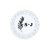 Wedding Gift Bride & Groom Initial Ball Marker adorned with Crystals from Swarovski®- with Hat Clip and Organza Pouch | Choose Your Colors