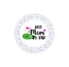 Best Mom By Par Ball Marker adorned with Crystals from Swarovski®- with Hat Clip | Choose your Color