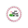 Best Mom By Par Ball Marker adorned with Crystals from Swarovski®- with Hat Clip | Choose your Color