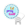 "Eat, Pray, Golf" Marker adorned with Crystals from Swarovski®- with Hat Clip | Choose your Color