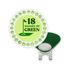 18 Shades of Green Ball Marker With Green Swarovski Crystals | Hat Clip Included