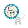 Happy Hour Ball Marker with Glitter Dots | Hat Clip Included | Choose your Color