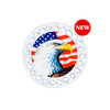 Eagle US Flag Ball Marker adorned with Crystals from Swarovski