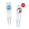 Set of 2 Divot Tools Featuring Best Dad By Par & USA Flag With Eagle Designs