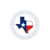 Texas Flag Ball Marker adorned with Crystals from Swarovski®- with Hat Clip