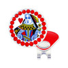 Queen of Hearts Ball Marker with Red Swarovski Crystals