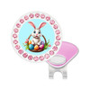Easter Bunny Pink/Blue Ball Marker with Swarovski Crystals