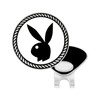 PlayGolf Bunny Black Ball Marker with Hat Clip