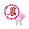 Pink Cowgirl Boots Glitzy Ball Marker with Hat Clip