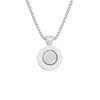 Serenity Magnetic Necklace With Pink Micro Pave Crystal Initial Ball Marker of Your Choice