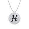 Serenity Magnetic Necklace With Any Micro Pave Crystal Initial Ball Marker of Your Choice