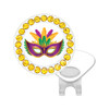 Mardi Gras Mask Ball Marker With Glitter
