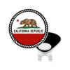 California Flag Ball Marker With Gold or Silver Edge