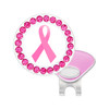 Pink Ribbon Ball Marker With Glitter | Breast Cancer Awareness