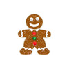 Gingerbread Man Ball Marker With Glitter