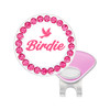 Birdie Ball Marker With Pink Glitter Dots | Hat Clip Included