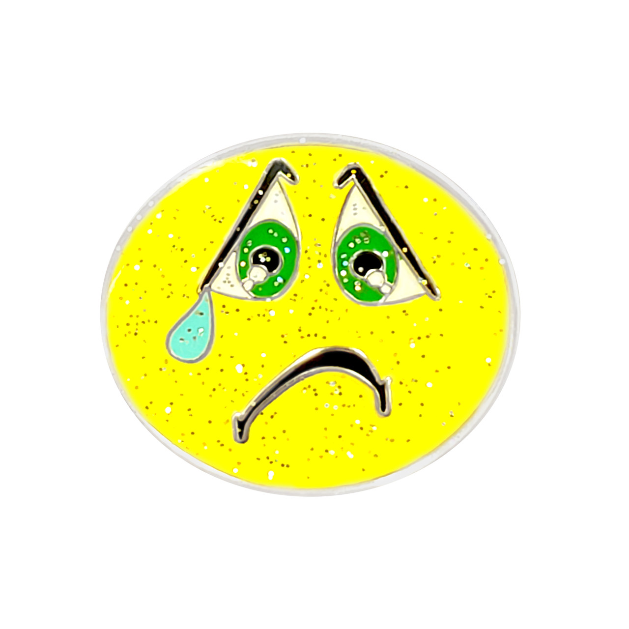 Ball Marker Clip with Glitzy Emoji IT SUCKS Ball Marker